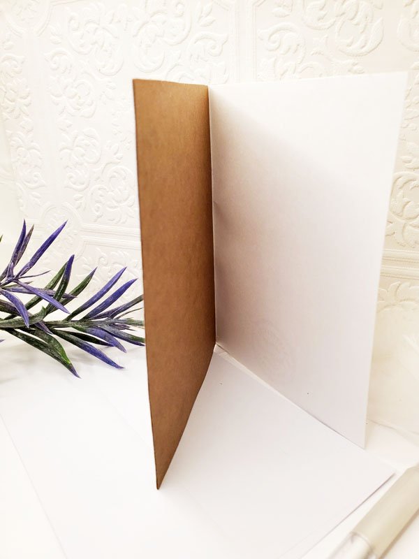 Thank You Card No.2 Greeting Blank Inside Handmade One of a Kind image 6