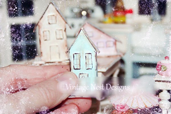 Putz Houses No.3 Handmade Miniatures image 1