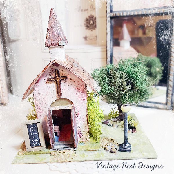 Church House No.5 Handmade Miniature image 0