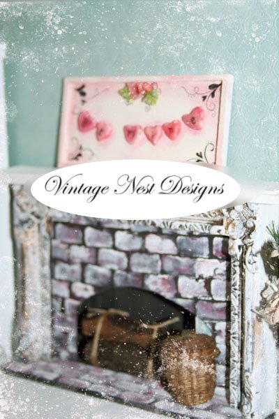 Be Mine Mini Hearts No.1 Dollhouse Miniature Handmade image 3