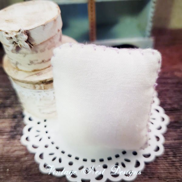 Easter Pillow No.1:1 Dollhouse Miniature Handmade image 3