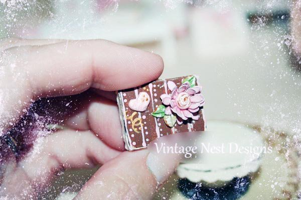 Box No.25 Dollhouse Miniature Handmade image 1