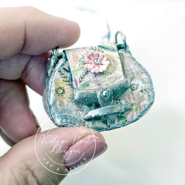 Purse No.23 Dollhouse Miniature Handmade for Dolls image 5