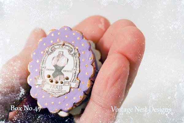 Box No.47 Dollhouse Miniature Handmade image 3