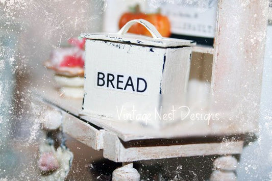 Bread Box No.1 Dollhouse Miniature Handmade image 0