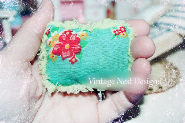 Pillow No.18 Dollhouse Miniature Handmade image 2