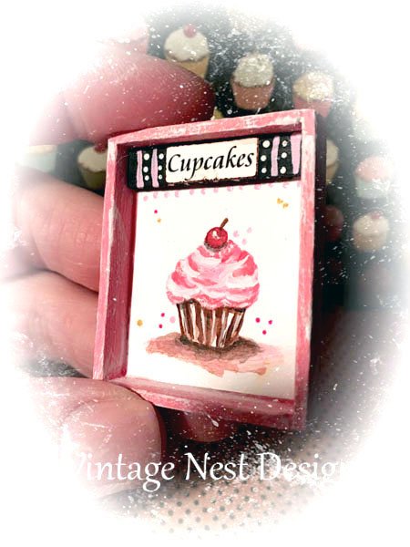 Cupcake 38 Dollhouse Miniature Handmade image 1