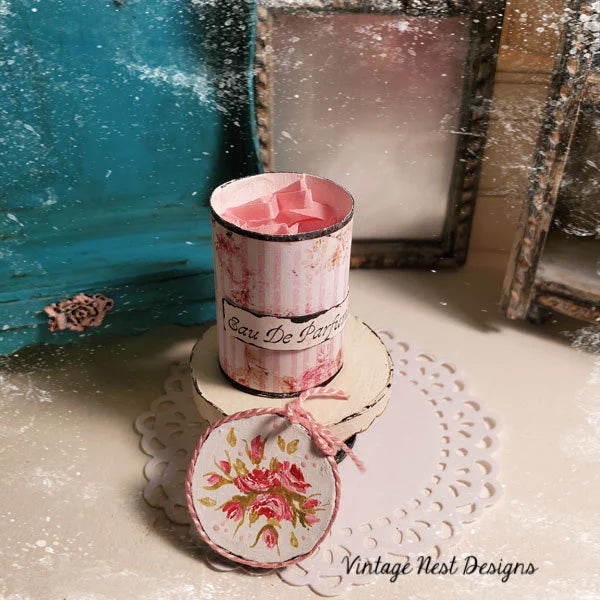 Hat Band Box No.57 Dollhouse Miniature Handmade image 7