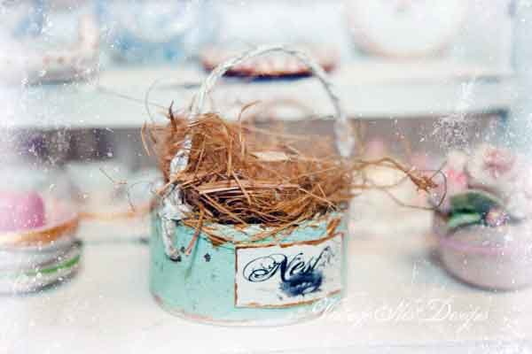 Bird Nest Box No.13 Dollhouse Miniature Handmade image 1