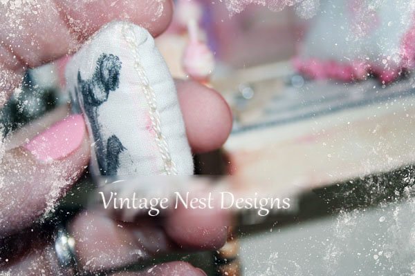 Corset Pillow No.2 Dollhouse Miniature Handmade image 2