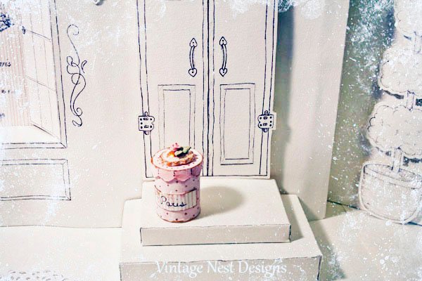 Hat Band Box No.38 Dollhouse Miniature Handmade image 5