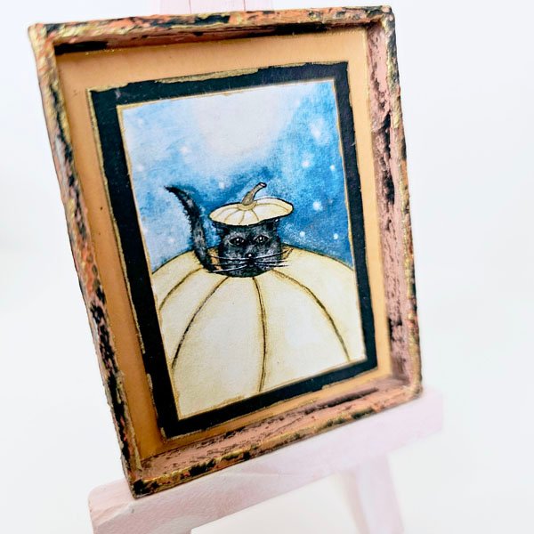 Dollhouse Miniature Pumpkin Kitty No.1:2 image 4