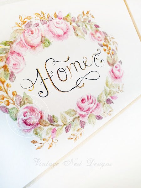 Flowers Home No.1 Original Watercolor Painting image 4