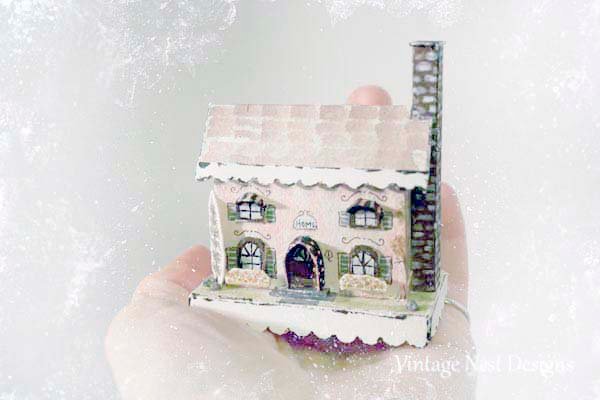 Putz Pink House No.7 Handmade Miniature image 5