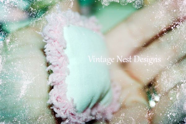 Paris Pillow No.2 Dollhouse Miniature Handmade image 2