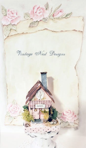 Putz House No.37 Salon Handmade Miniature image 1