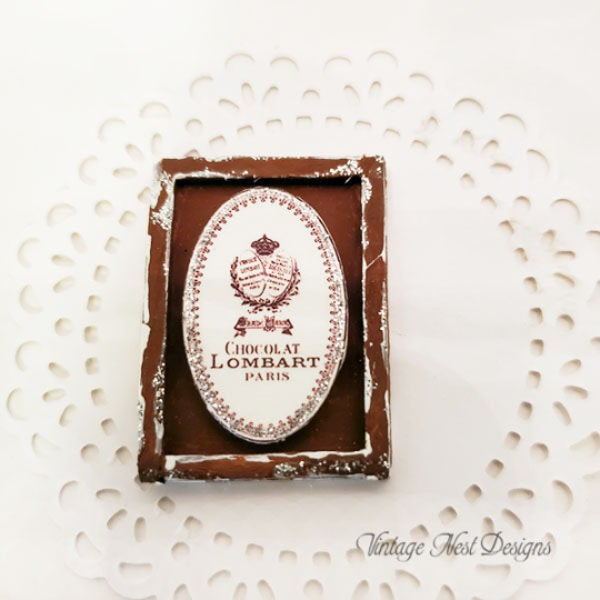 Chocolates Sign No.1:1 Dollhouse Miniature Handmade image 3