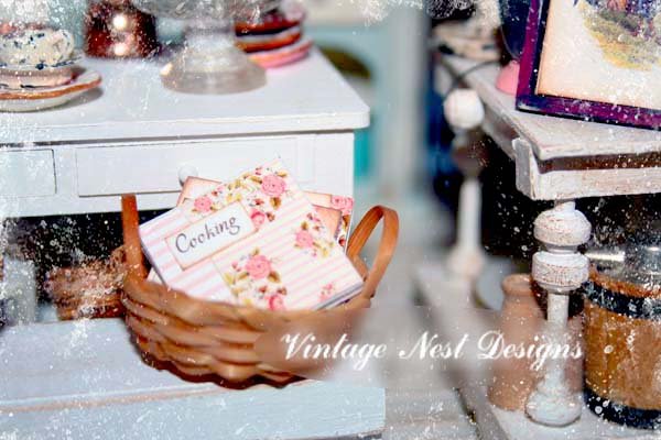 Shabby Chic Books No.10 Handmade for Dollhouse image 1