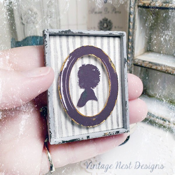 Vintage Child Silhouette No.1:1 Handmade Dollhouse Miniature image 4