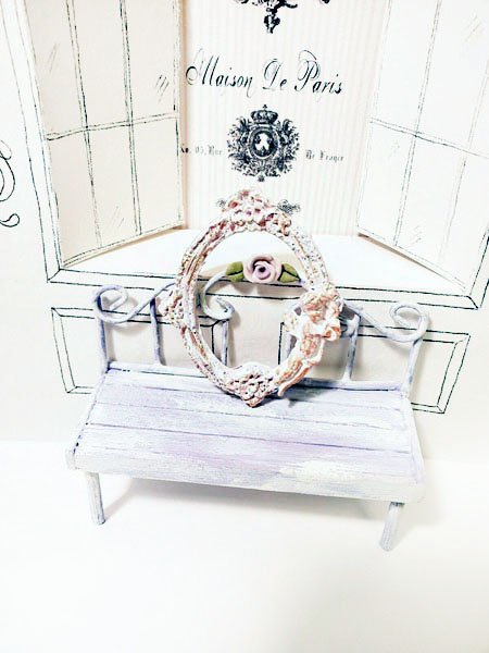 Frame No.7 Dollhouse Miniature Porcelain Handmade image 5