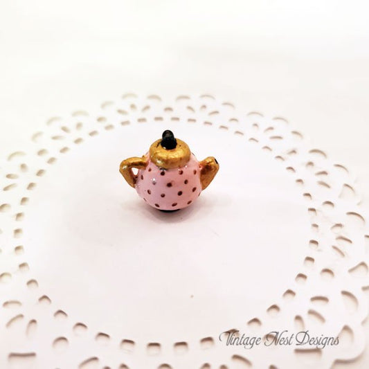 Tea Pot No.3 Dollhouse Miniature Handmade image 0