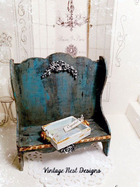 Cupcake Box No.1 Dollhouse Miniature Handmade image 0