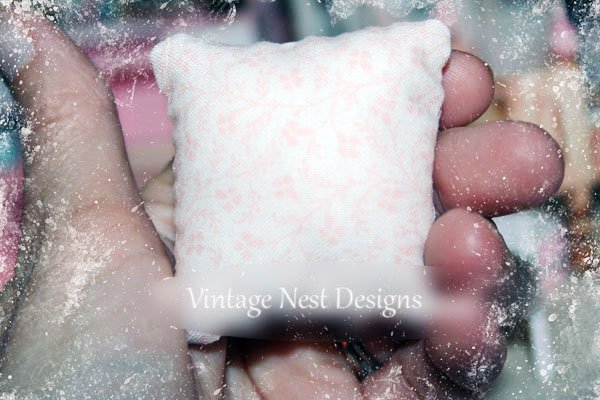 Pillow No.11 Dollhouse Miniature Handmade image 1