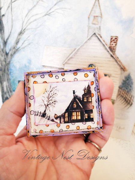 The Pumpkin & the Cat No.1:3 Dollhouse Miniature Handmade image 3