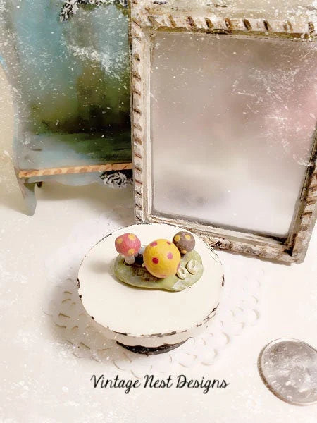 Mushrooms No.1 Dollhouse Miniature Handmade image 0