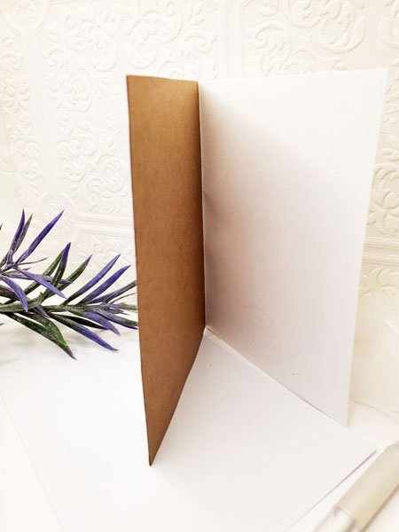 Thinking of You Card No.1 Greeting Blank Inside Handmade One of a Kind image 3