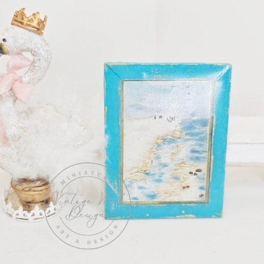 Family Beach Fun No.1 Dollhouse Miniature Handmade image 0