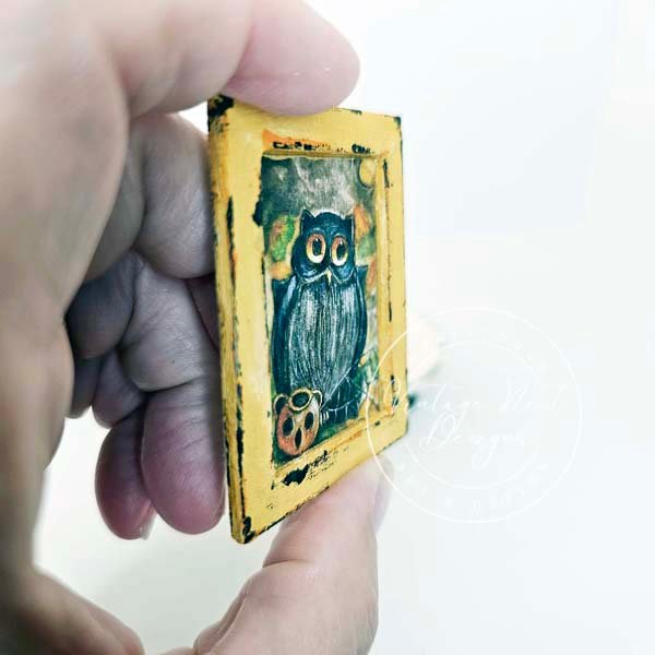 Halloween Owl No.4:4 Dollhouse Miniature Handmade image 2