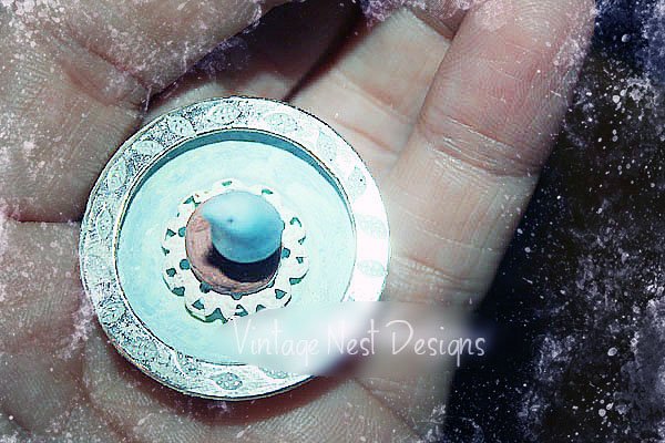 Bird Bath No.2 Dollhouse Miniature Handmade image 1