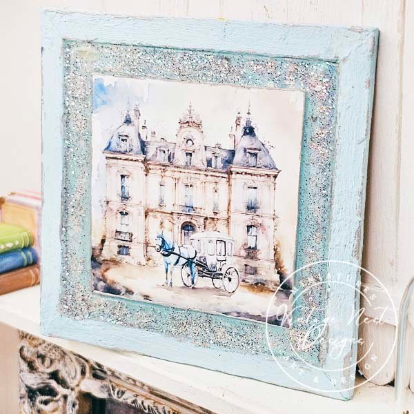Horse and Carriage No.2:1 Dollhouse Miniature Handmade Wooden Framed Art image 8
