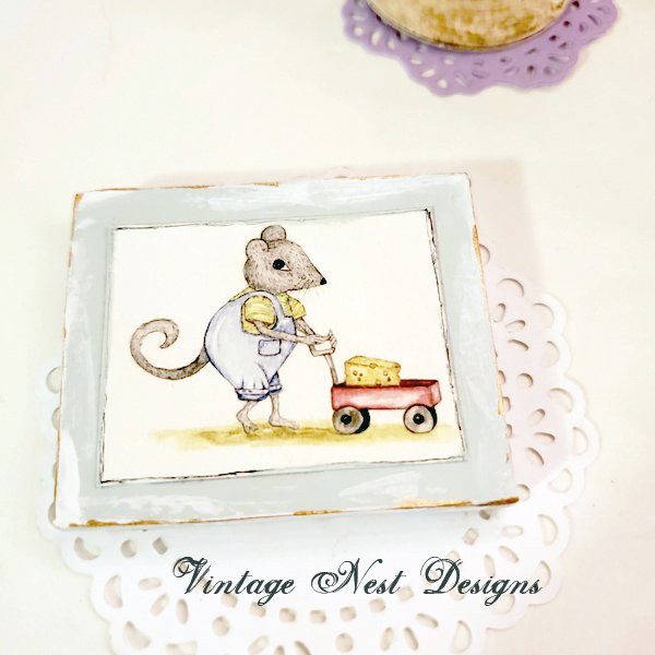 Nursery Mouse No.1:2 Dollhouse Miniature Handmade image 7