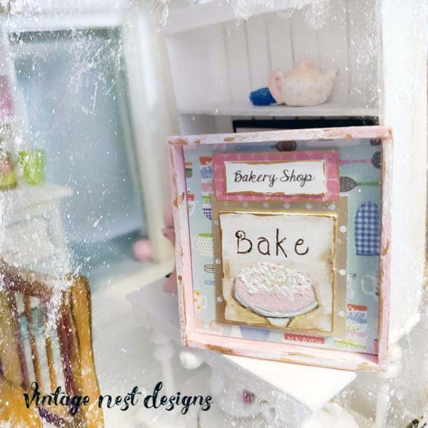 Bakery Sign No.18 Dollhouse Miniature Handmade image 2