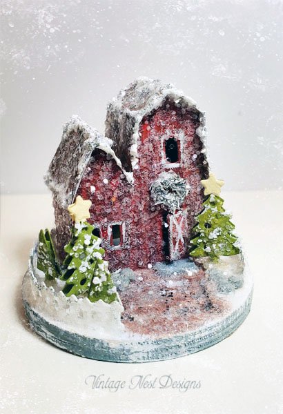 Christmas Barn No.1 Handmade Miniature image 8
