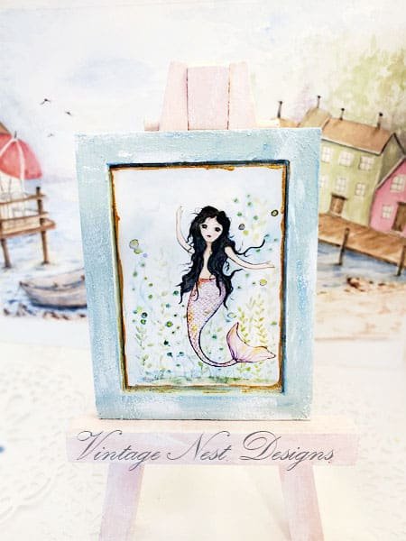 Under the Sea Mermaid No.1:2 Dollhouse Miniature Handmade image 0