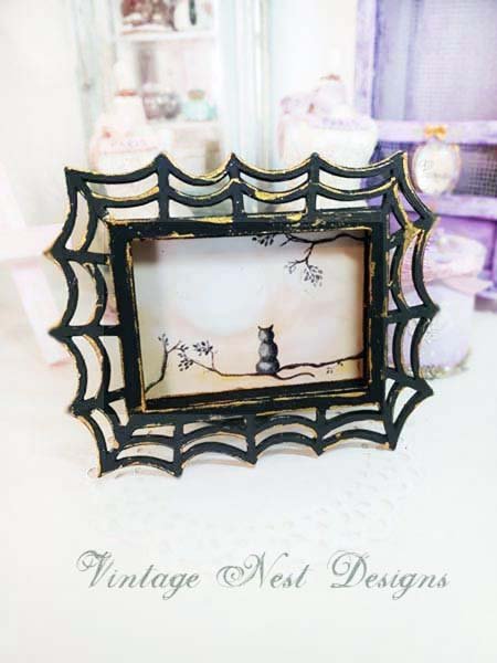 The Cat & Moon No.2:2 Dollhouse Miniature Handmade image 0