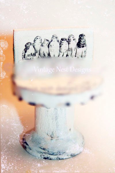 Bird Nest No.16:1 Dollhouse Miniature Handmade Wooden Framed Art image 1