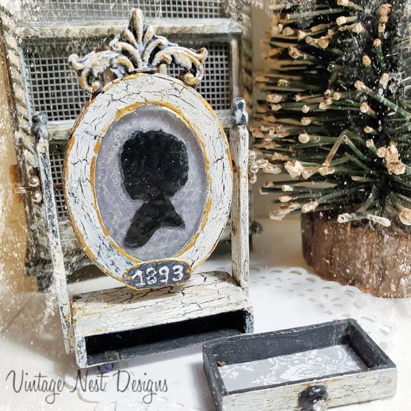 Vintage Child Silhouette No.1 Handmade Dollhouse Miniature image 4