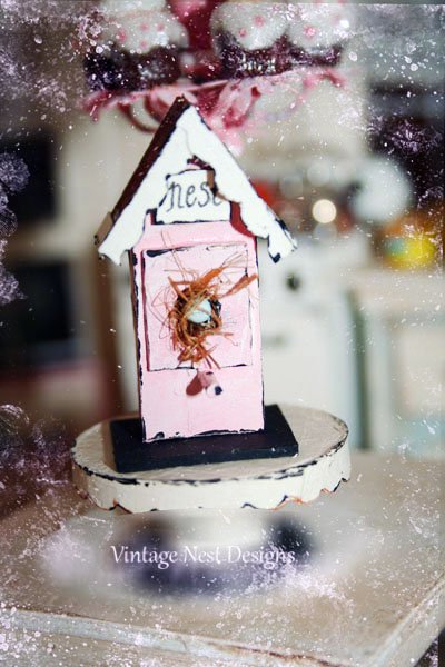 Bird Nest House No.6 Dollhouse Miniature Handmade image 0
