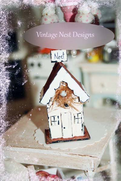 Bird Nest House No.8 Dollhouse Miniature Handmade image 2