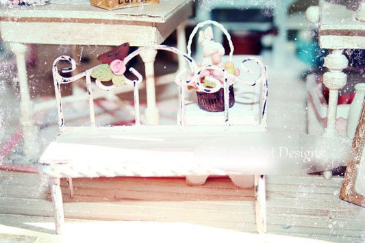 Bench No.6 Dollhouse Miniature Handmade image 0