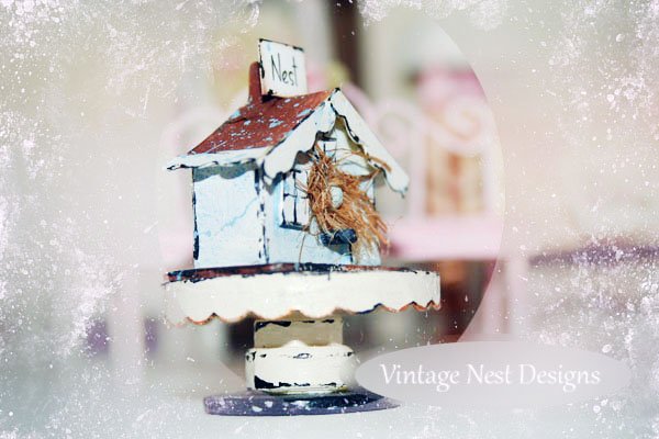 Bird Nest House No.9 Dollhouse Miniature Handmade image 2