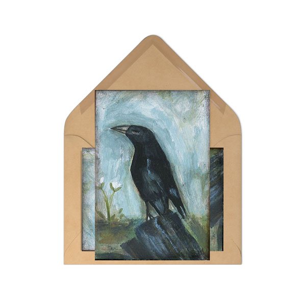 Old Crow No.1 Digital Prints Acrylic Painting image 1