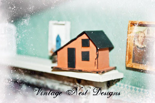 Halloween Putz House No.1 Handmade Miniature image 0