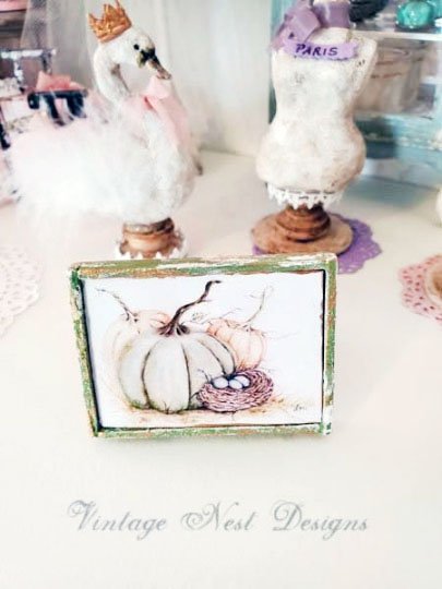 Pumpkin Patch No.4:1 Dollhouse Miniature Handmade image 3