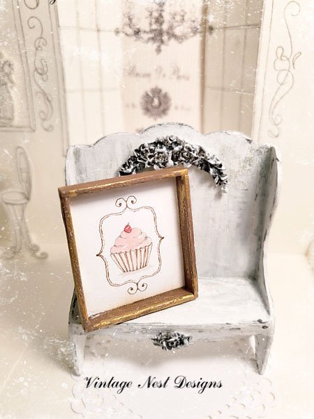 Cupcake No.41 Dollhouse Miniature Handmade image 1