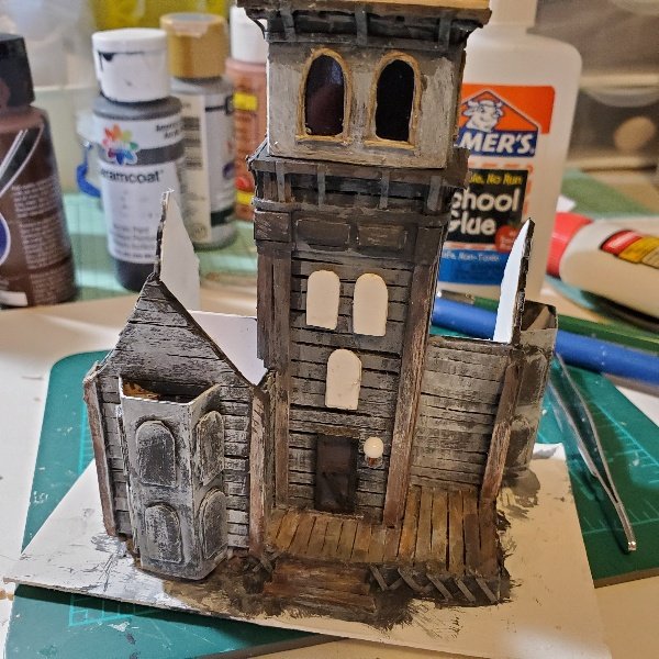 Haunted Halloween Dollhouse Mansion No.1 Handmade Miniature image 19